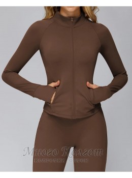 Женская кофта на змейке Crop top Calm Fit model 182